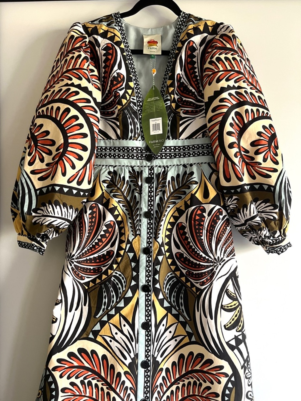 FARM Rio Multicolor Balamana Maxi Dress Size XS NWT - Picture 9 of 16